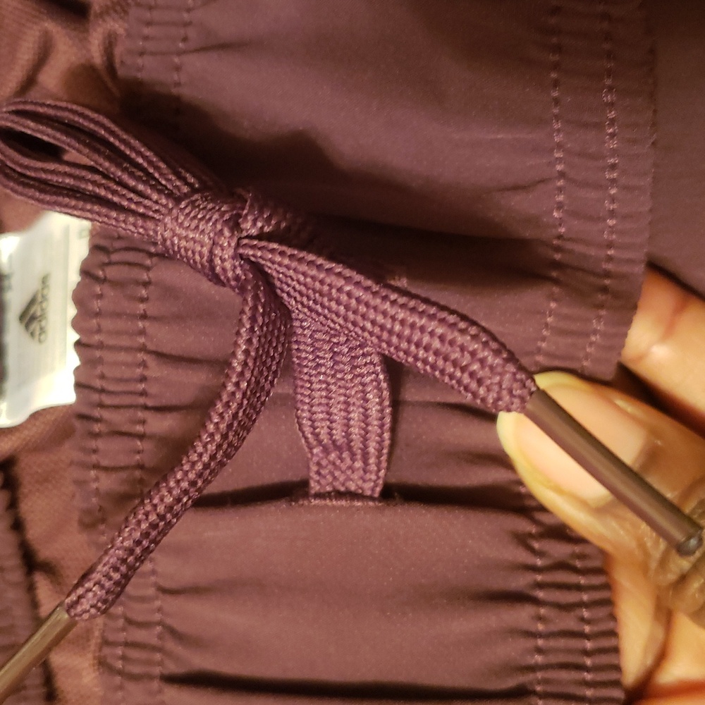 Adidas Women's Tiro Maroon Shorts - Picture 6 of 14